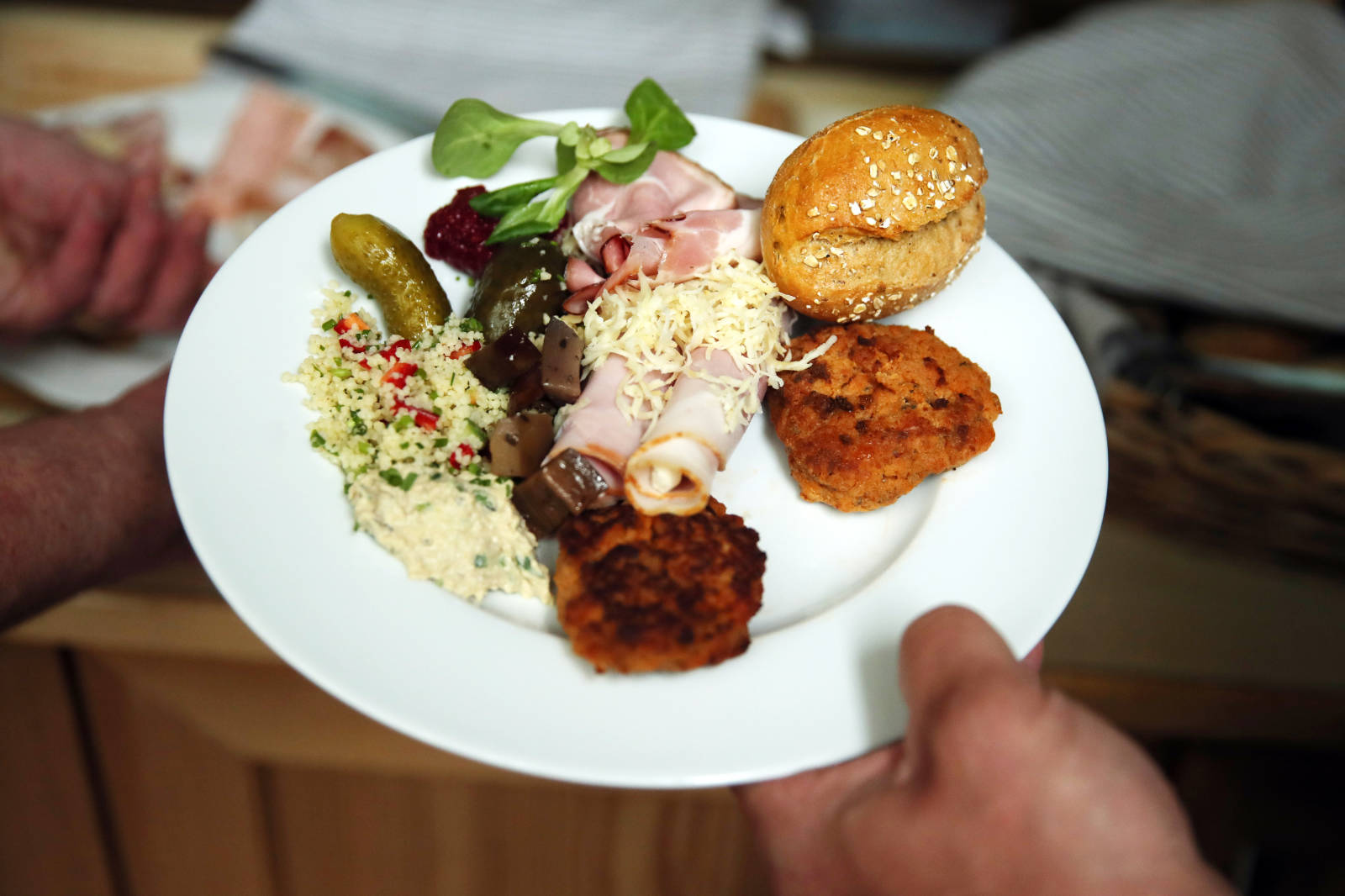 Steinschaler Jausenbuffet am Abend kalt